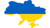 Ukraine map flag
